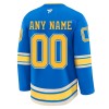 St. Louis Blues Hockeydrakt Custom Fanatics Premium 2024-25 Blå Tredje - Herre
